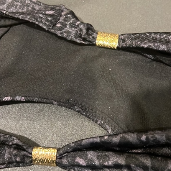 Victoria secret cheetah print black gray bikini size medium - Picture 3 of 4